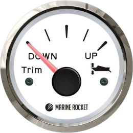 Трим-указатель 0-190 Ом бел/нерж (WS) KUS (TMA0006WSMR)